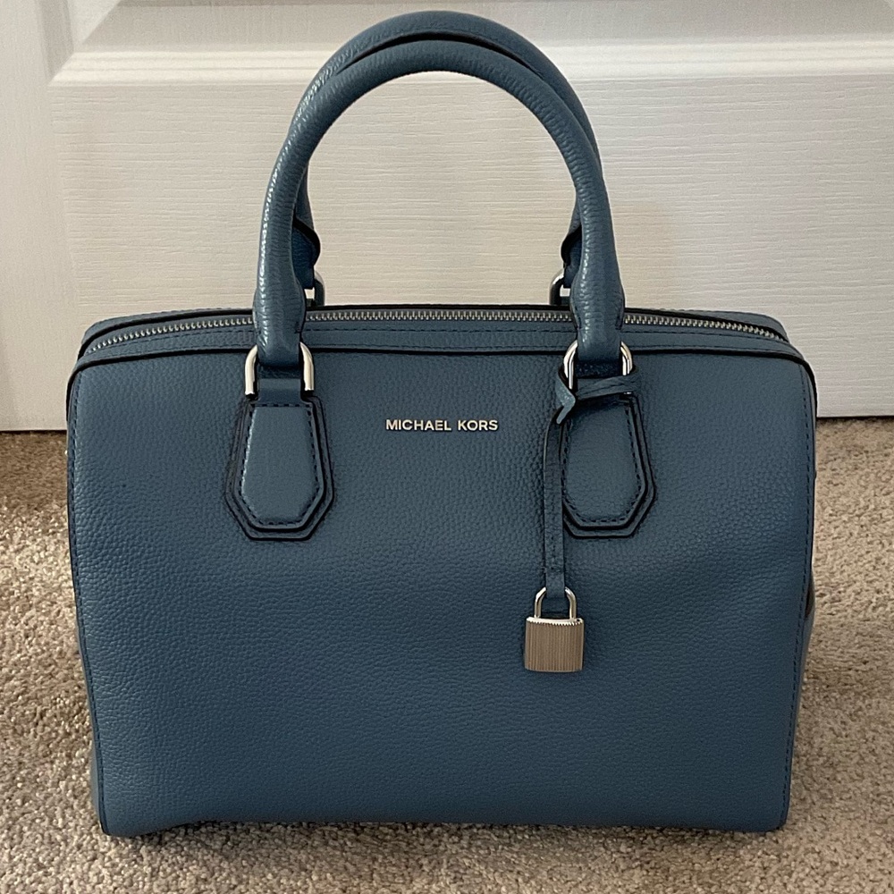Michael Kors Teal Satchel Bag